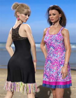 Fringy Beach Dress Texture Add-on