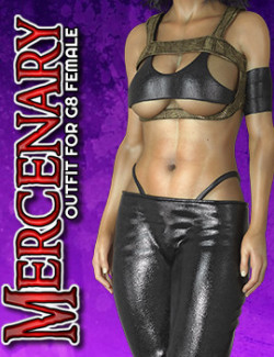 Exnem Mercenary Outfit for Genesis 8 Female