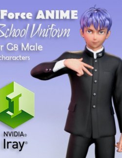 dForce Anime School Uniform for G8M