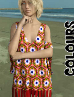 COLOURS Styles for dForce Baggy Beach Dress G8F in Daz Studio