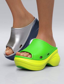 HL Slide Sandals for Genesis 8 and 8.1 Female