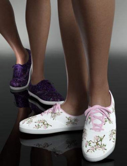 Funky Fun Sneakers for Genesis 8 and 8.1 Females