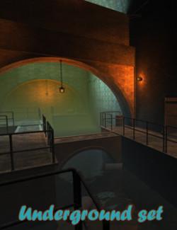 Underground set for Daz Studio