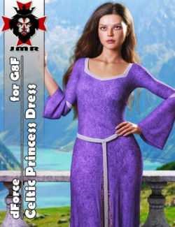 JMR dForce Celtic Princess Dress for G8F