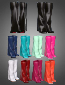 Girls Baseball Style Boots for Genesis 8 and 8.1 Females