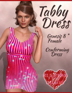 Tabby Dress for Genesis 8 and 8.1 Female