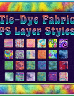 Tie-Dye Fabric PS Layer Styles