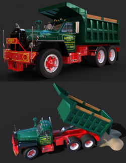 MACK B81 DUMP TRUCK for DAZ Studio