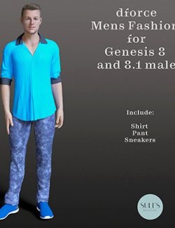 Dforce Mens Fashion Genesis 8 and 8.1 Male