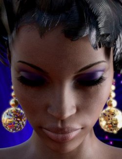 Maze Ball Earrings for Genesis 8 Female