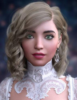 dForce Elizabeth Hair for Genesis 8 and 8.1 Females