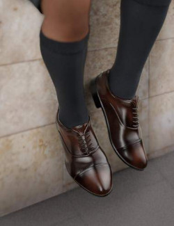 Japan's Modern High School Uniform Shoes and Socks for Genesis 8 Males