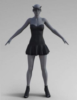 FG Foxy Waitress Outfit for Genesis 8 Females
