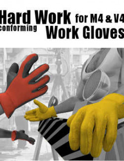 Hard Work for M4 and V4 Work Gloves