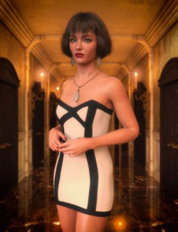 dForce Modern Deco Dress for Genesis 8 and 8.1 Females