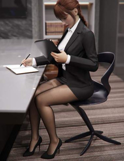 dForce Office Lady Suit for Genesis 8 and 8.1 Females