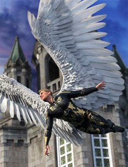 Metatron Hierarchical Poses for Genesis 8.1 Male and Avija Wings