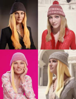 dForce Beanie Hair for Genesis 8 and 8.1 Females