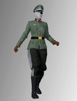 COD WW 2 German Axis Uniform for Genesis 8 Female