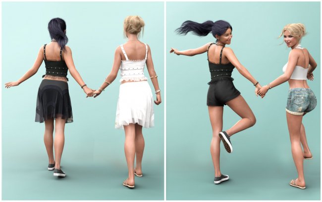 Besties Pose Pack – Katverse