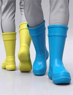 HL Rubber Boots for Genesis 8 and 8.1 Males