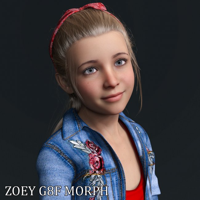 Zoey Character Morph for Genesis 8 Females | 3d Models for Daz Studio ...