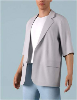 dForce HnC Short Sleeve Jacket Outfits for Genesis 8.1 Males