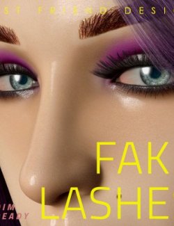 Unisex Fake Lashes Material Pack for Genesis 3, 8 & 8.1