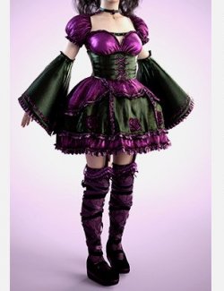 Gothic Lolita Outfit for Genesis 8 Female