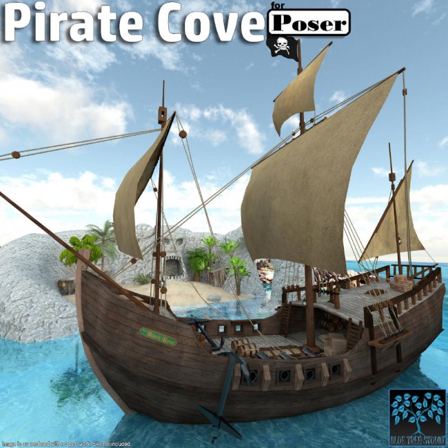 Pirate Cove for Poser