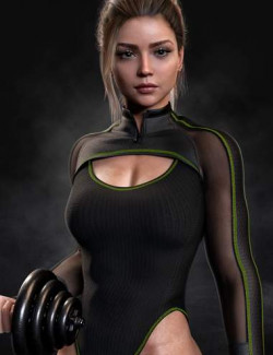 AJC Glamor Biker Outfit Top for Genesis 8 and 8.1 Females