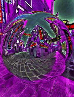 Neon street HDRI for Daz and Poser