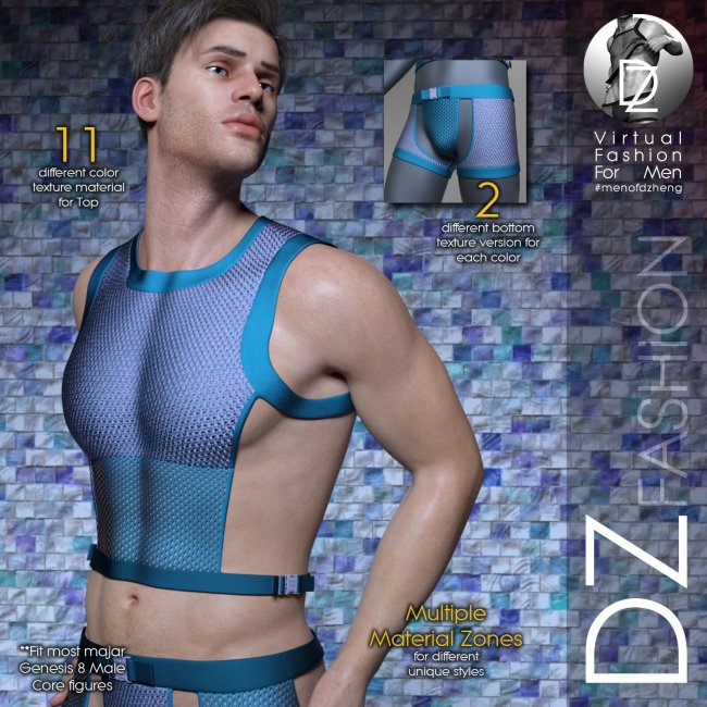 DZ G8M UnderGear Set 21 3d Models for Daz Studio and Poser