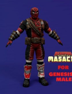 Deadpool Masacre Outfit for G8M