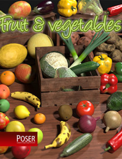 Everyday items, Fruit and vegetables for Poser