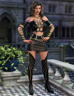 Keeper of the Feathers Outfit Bundle for Genesis 8 and 8.1 Females