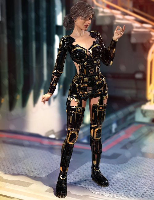 Futuristic Formal Outfit for Genesis 8 and 8.1 Males Bundle