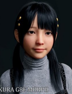 Sakura Character Morph for Genesis 8 Female