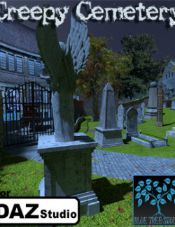 Creepy Cemetery for Daz Studio