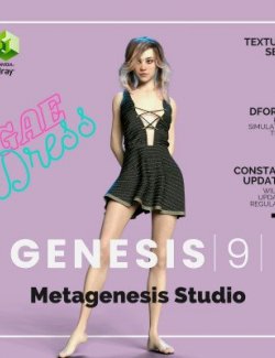 DForce GAE Dress for Genesis 8 and 9