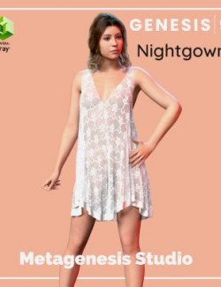 DForce Nightgown for Genesis 9