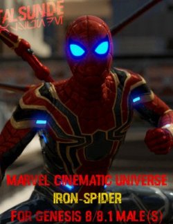 MCU Iron-Spider Suit for Genesis 8-8.1 Male