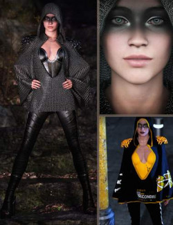 CB Arc Clothing, Arceli Character, and Surci Texture Expansion Bundle for Genesis 9