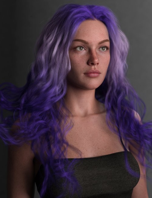 Soft Curls Long Hair Texture Expansion | 3d Models for Daz Studio and Poser