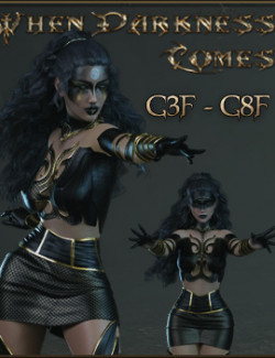 When Darkness Comes- Poses for G3F-G8F