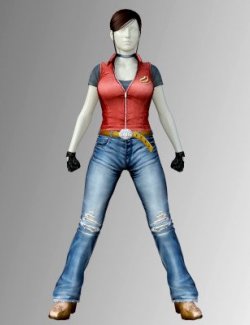 RE Claire CV Outfit for Genesis 8 Female