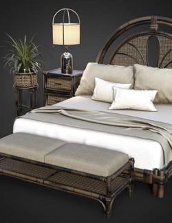 B.E.T.T.Y. Rattan Bedroom