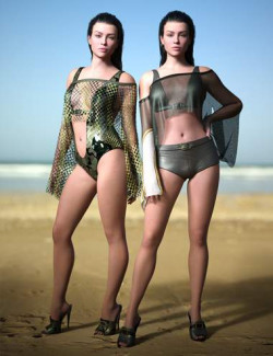 dForce CB Swim Outfit for Genesis 9