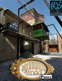 Steampunk Street Extension for Poser