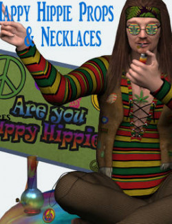 Happy Hippie Props and Necklaces